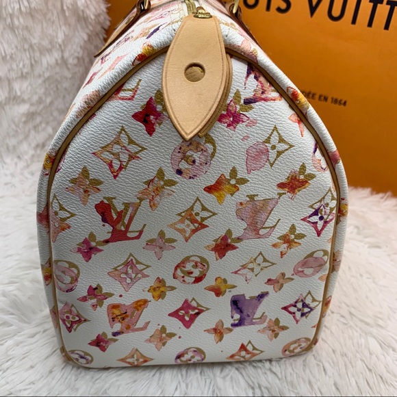 ❌SOLD❌ Louis Vuitton watercolor speedy 35 bag - Picture 6 of 15